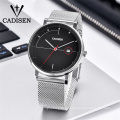 CADISEN 2036 Top Brand Simple Men's Watch Luxury Quartz Grid Steel Belt Waterproof Sports Watch Relogio Masculino